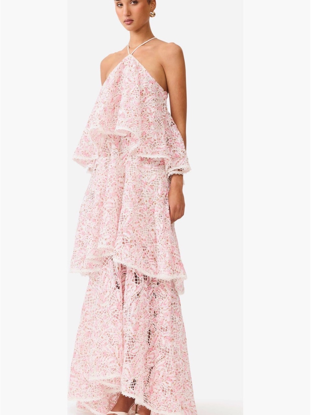 Elliatt Valencia Floral Tiered Gown - Picture 5 of 7